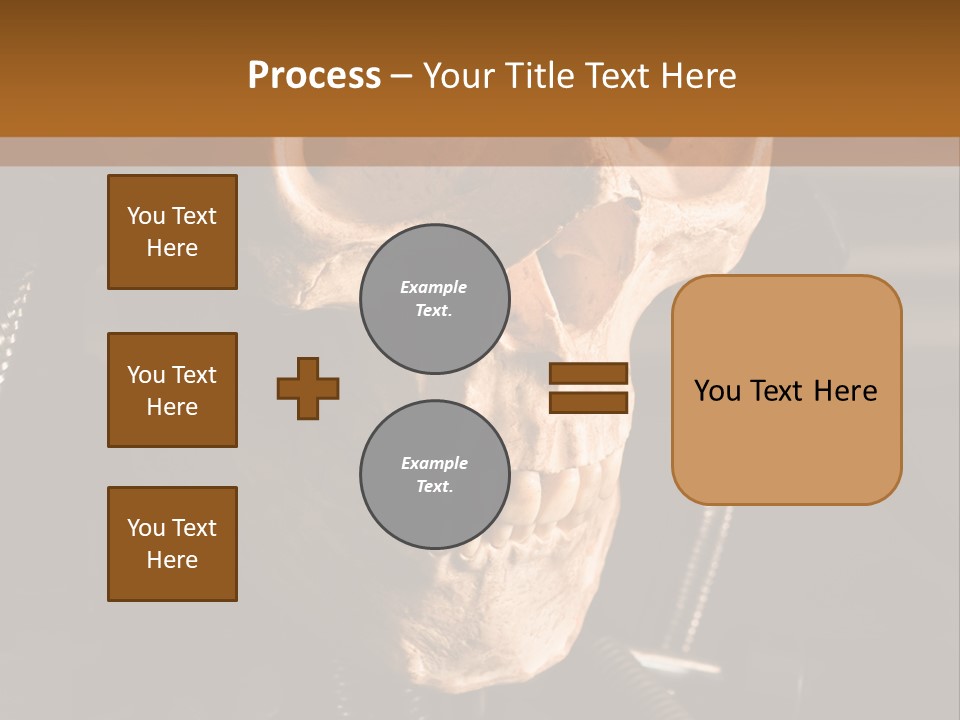 Skeleton Cyborg Death PowerPoint Template
