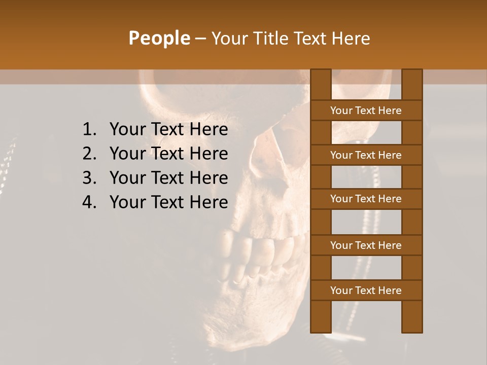 Skeleton Cyborg Death PowerPoint Template