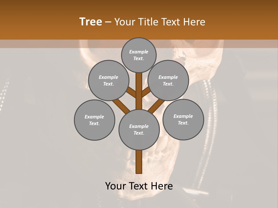 Skeleton Cyborg Death PowerPoint Template