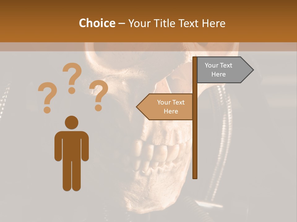 Skeleton Cyborg Death PowerPoint Template