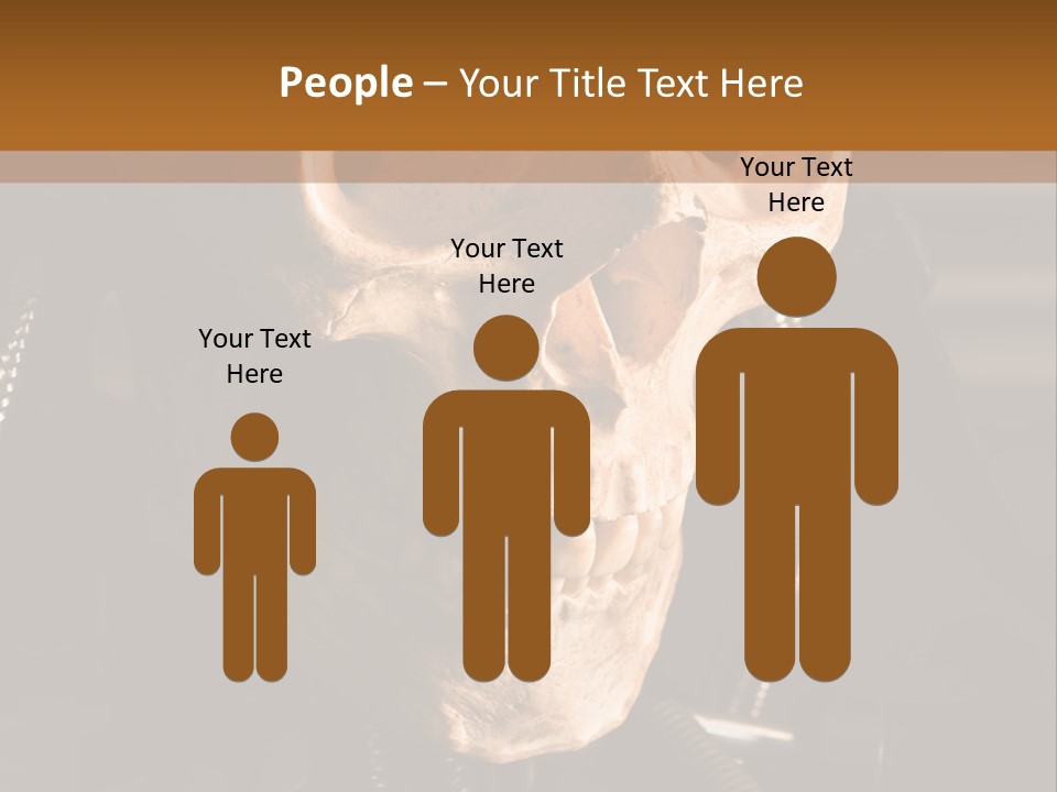 Skeleton Cyborg Death PowerPoint Template