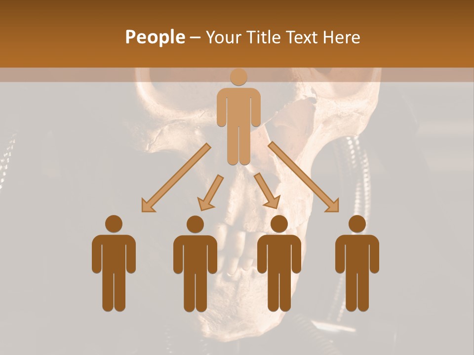 Skeleton Cyborg Death PowerPoint Template