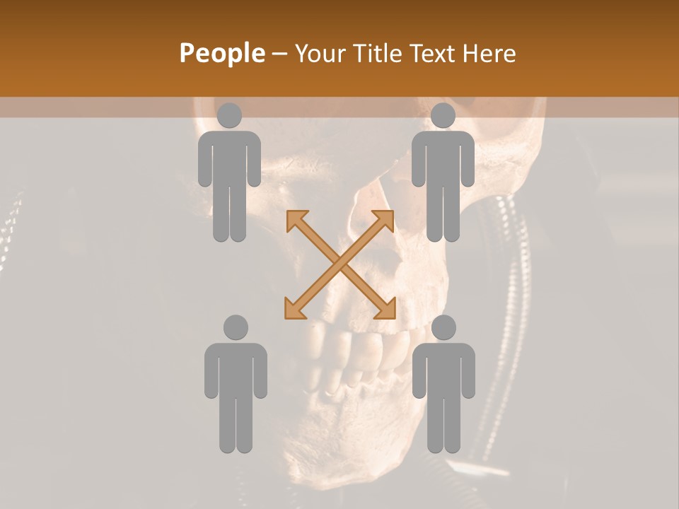Skeleton Cyborg Death PowerPoint Template