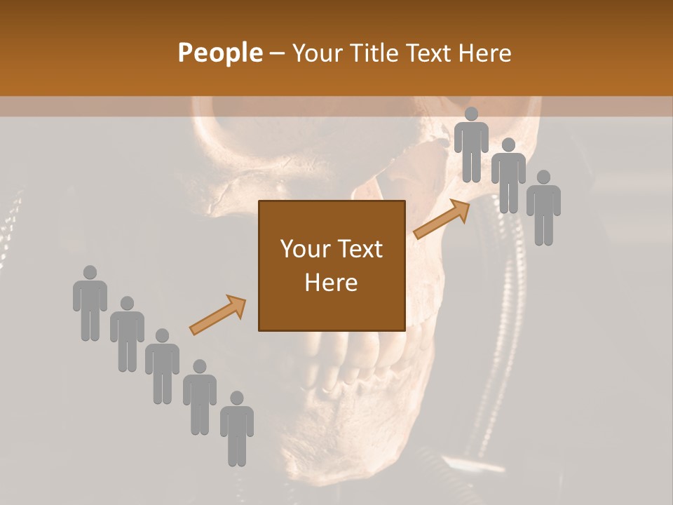 Skeleton Cyborg Death PowerPoint Template