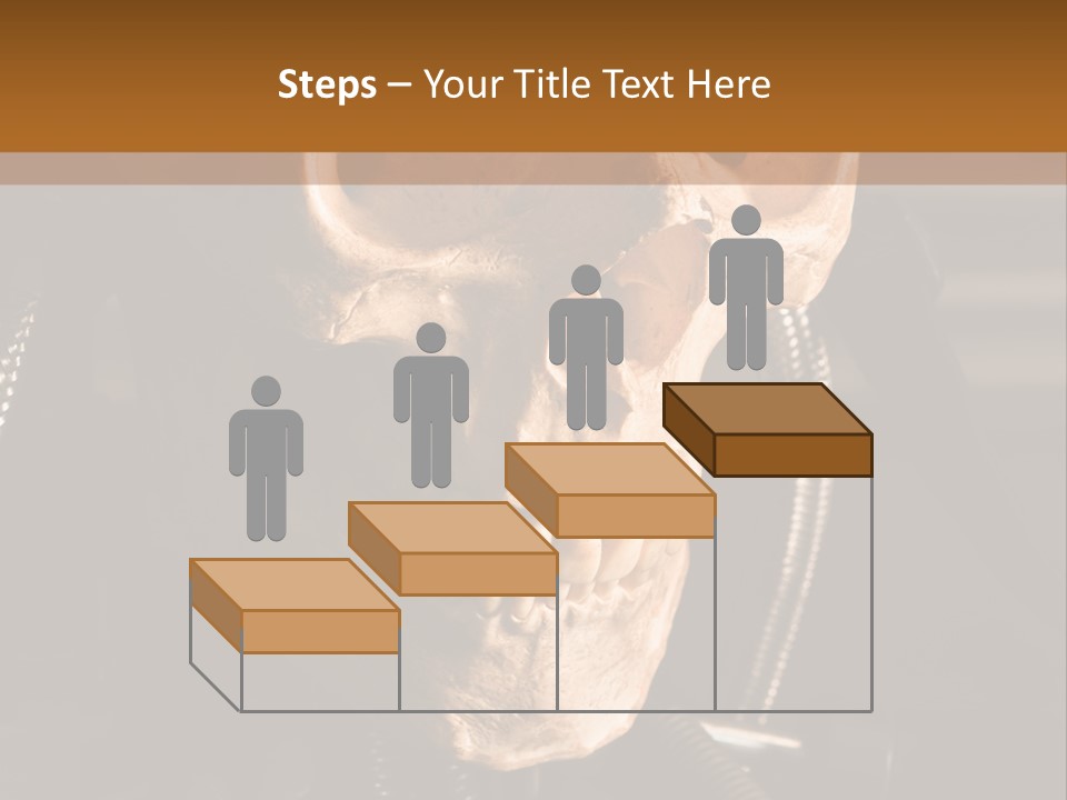 Skeleton Cyborg Death PowerPoint Template