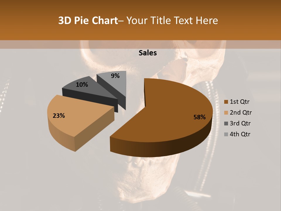 Skeleton Cyborg Death PowerPoint Template