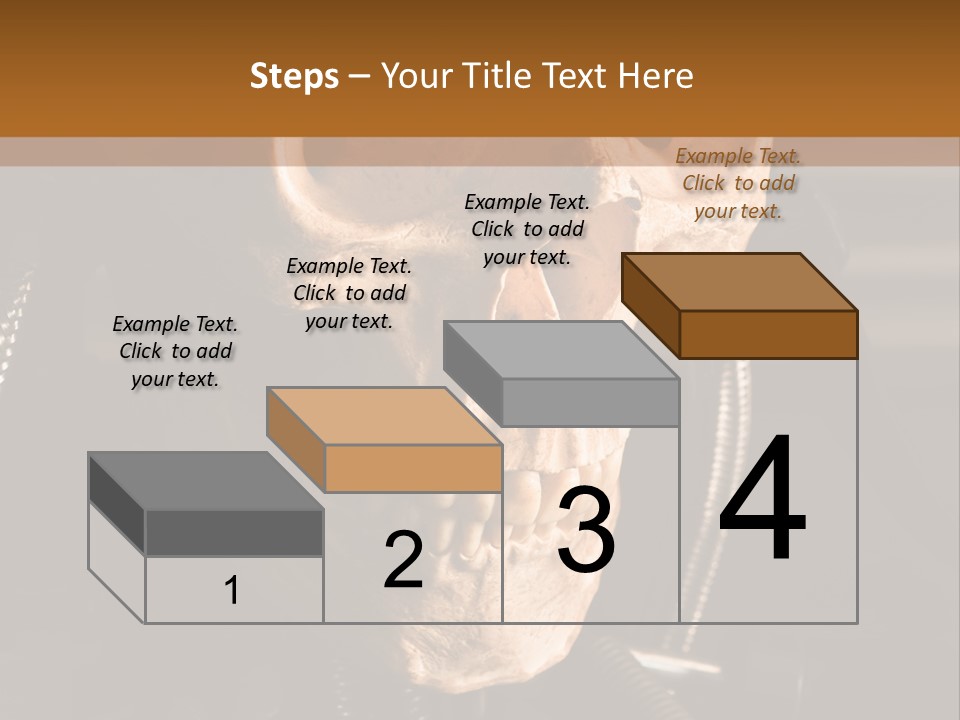 Skeleton Cyborg Death PowerPoint Template
