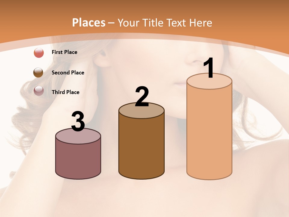 Face Gorgeous Closeup PowerPoint Template