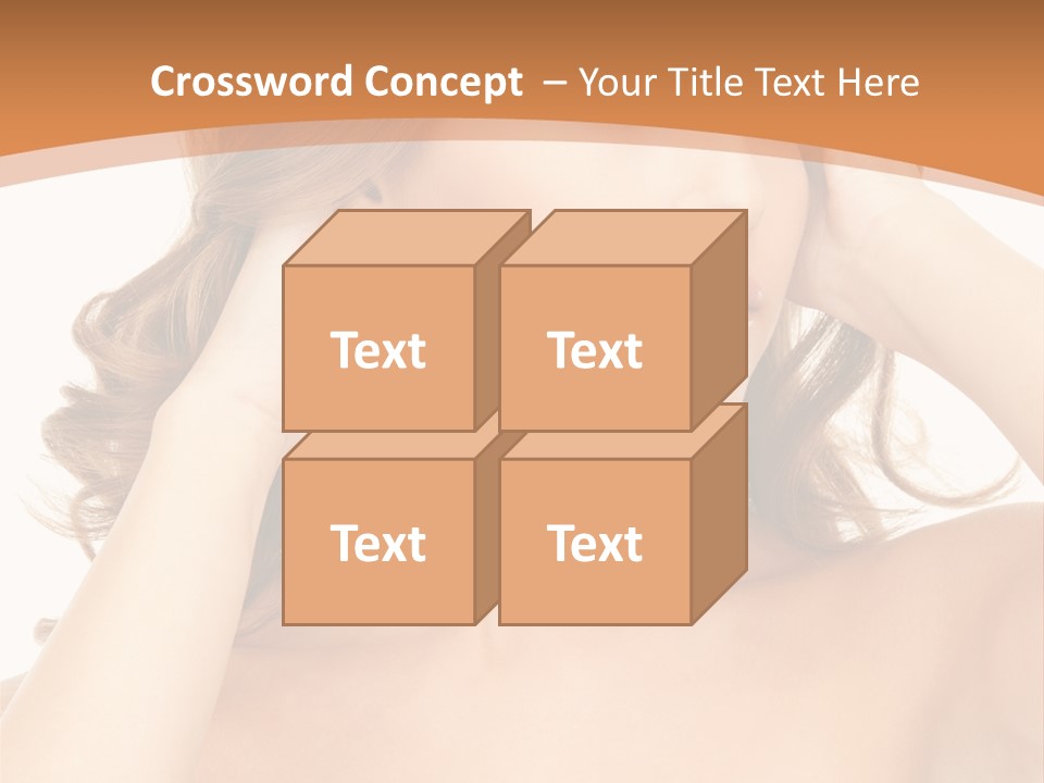 Face Gorgeous Closeup PowerPoint Template