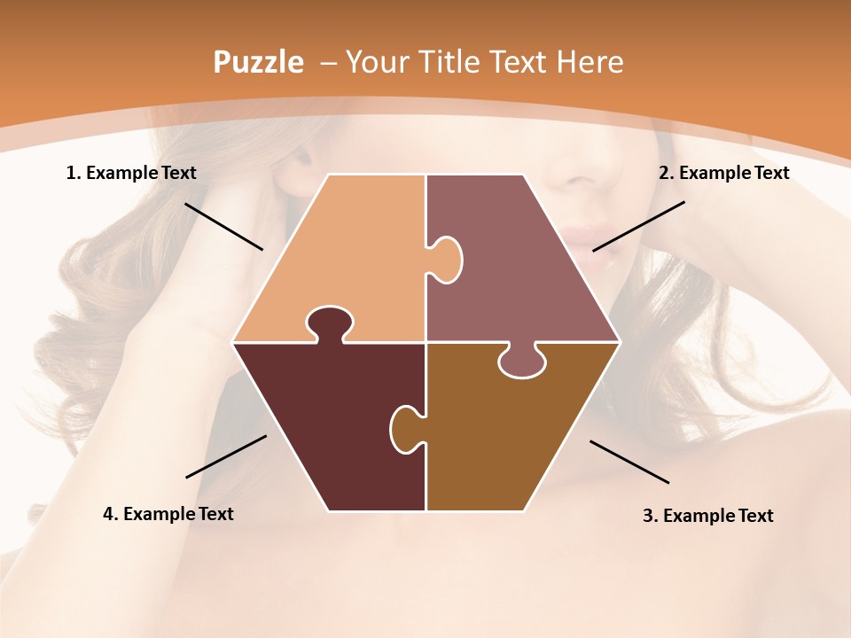 Face Gorgeous Closeup PowerPoint Template