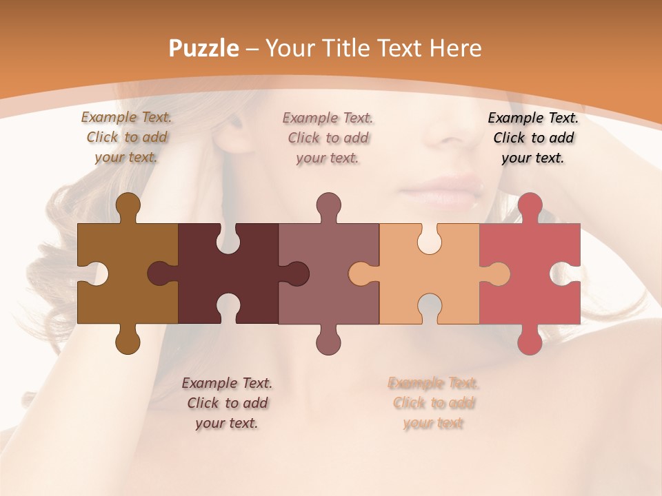 Face Gorgeous Closeup PowerPoint Template