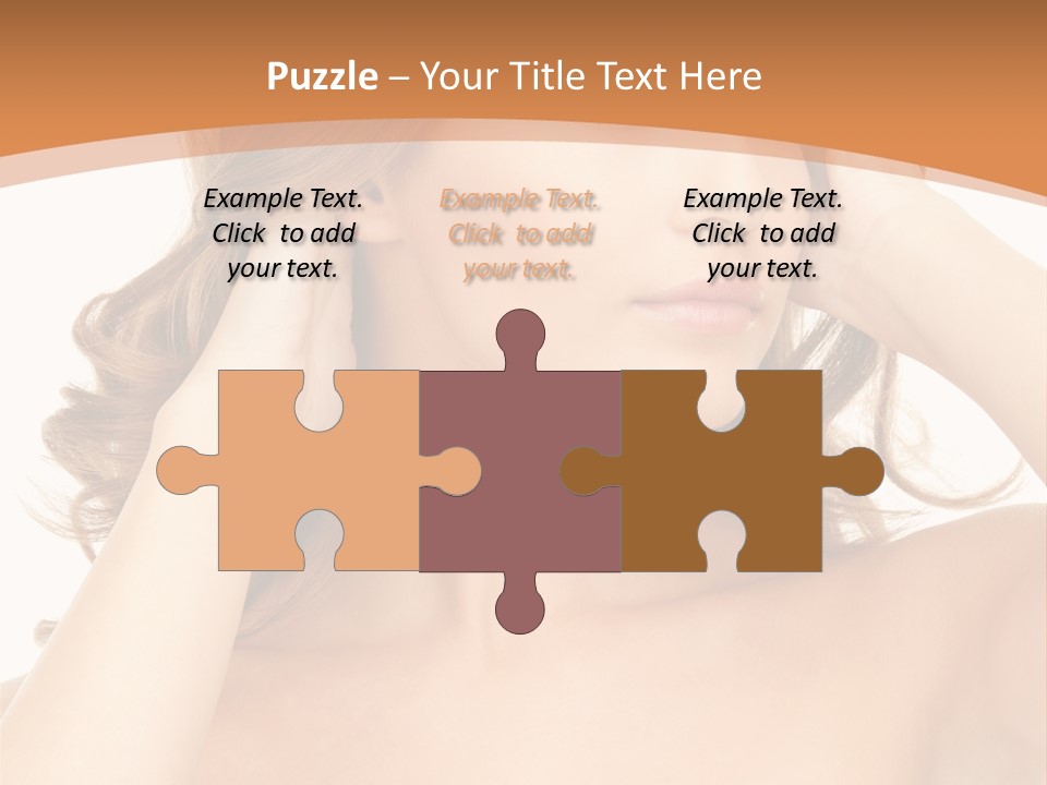 Face Gorgeous Closeup PowerPoint Template