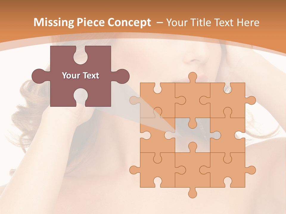 Face Gorgeous Closeup PowerPoint Template