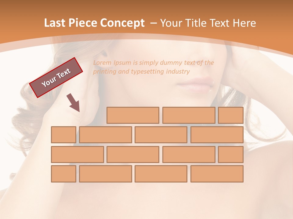 Face Gorgeous Closeup PowerPoint Template
