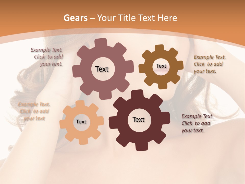 Face Gorgeous Closeup PowerPoint Template