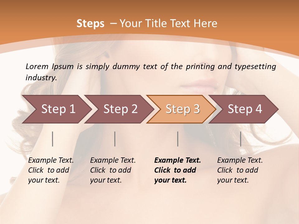 Face Gorgeous Closeup PowerPoint Template