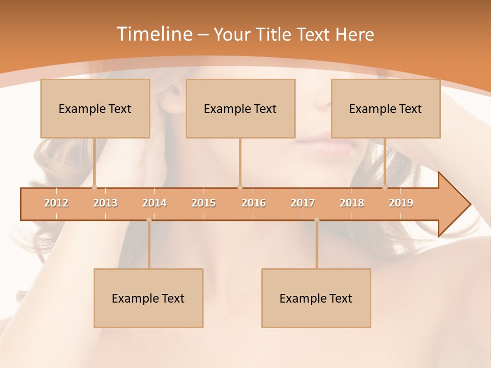 Face Gorgeous Closeup PowerPoint Template