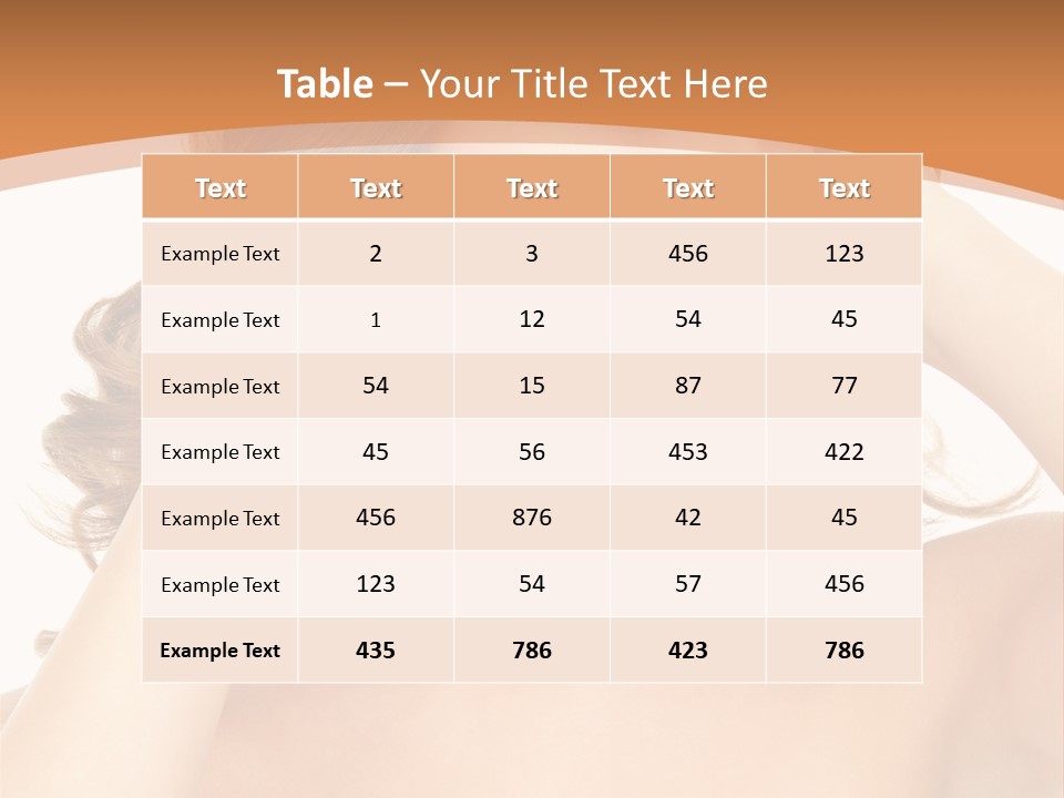 Face Gorgeous Closeup PowerPoint Template