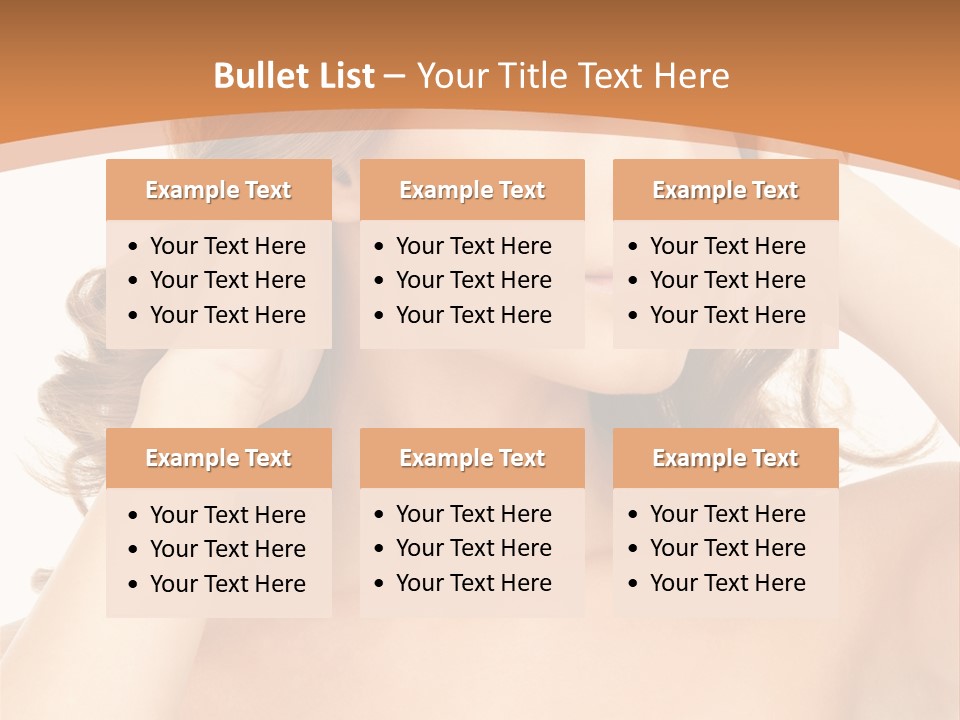 Face Gorgeous Closeup PowerPoint Template