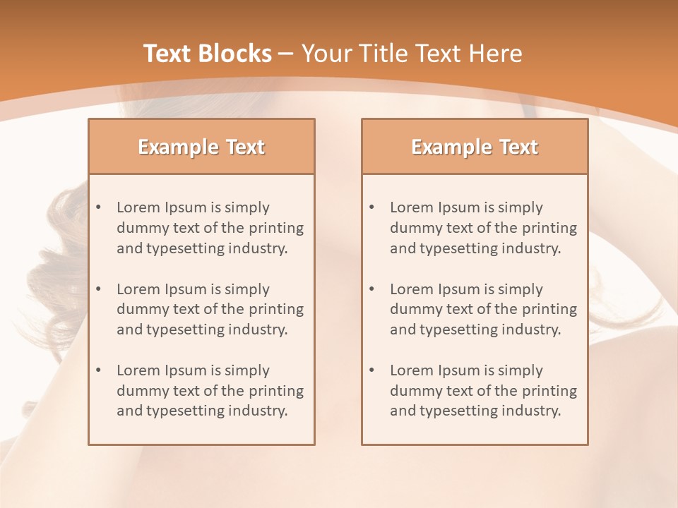 Face Gorgeous Closeup PowerPoint Template