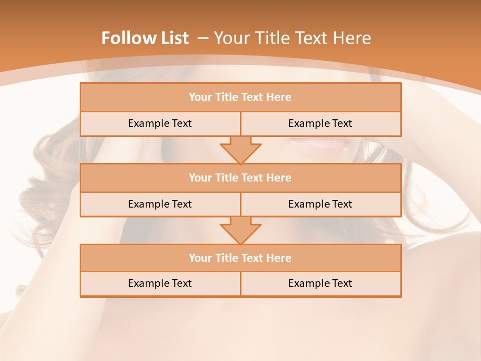 Face Gorgeous Closeup PowerPoint Template