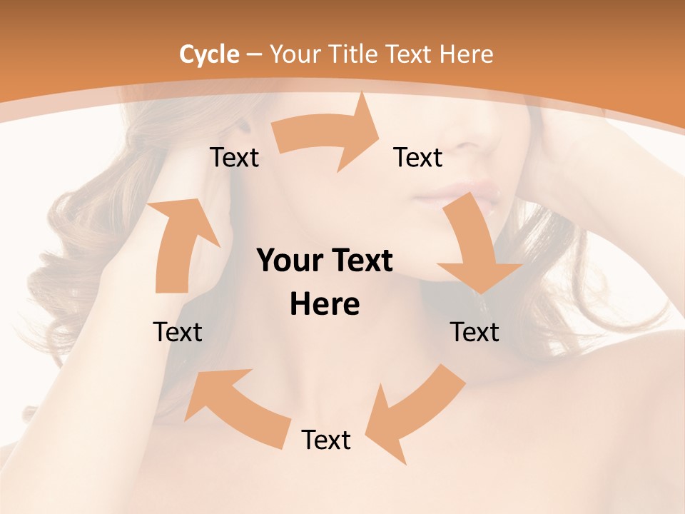 Face Gorgeous Closeup PowerPoint Template