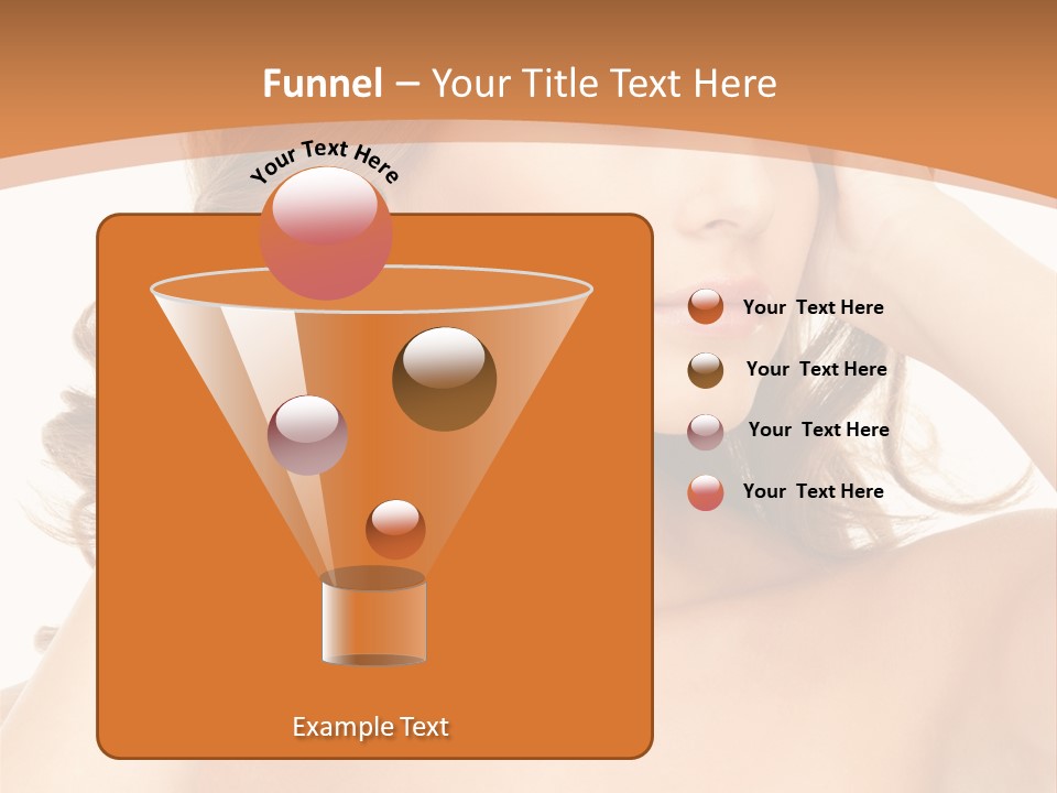 Face Gorgeous Closeup PowerPoint Template