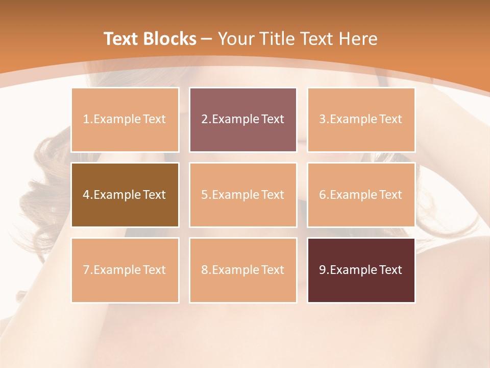 Face Gorgeous Closeup PowerPoint Template