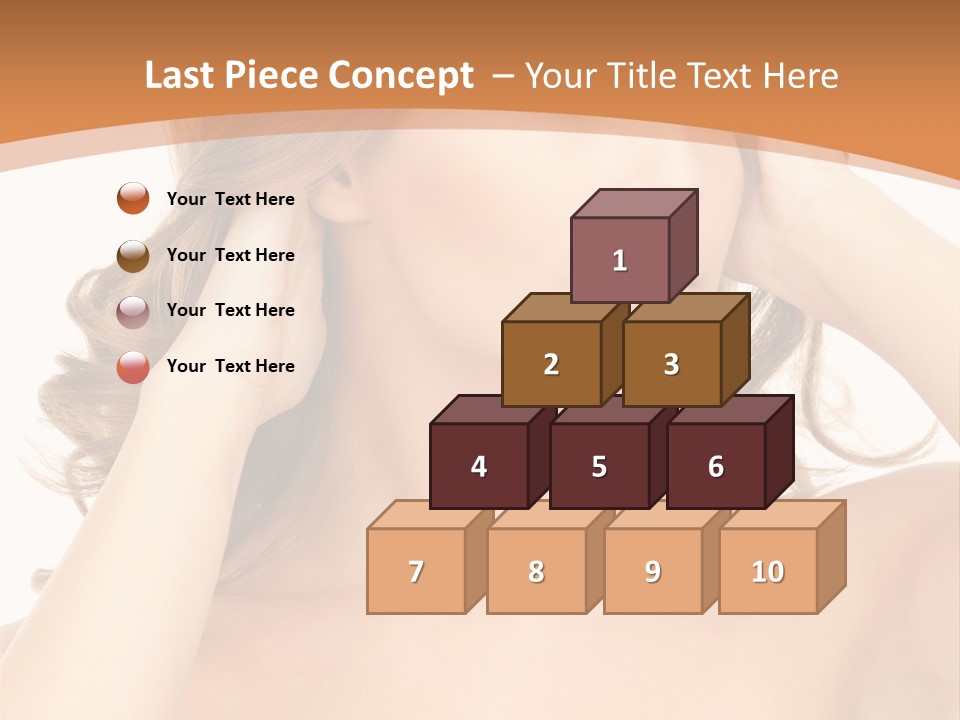 Face Gorgeous Closeup PowerPoint Template