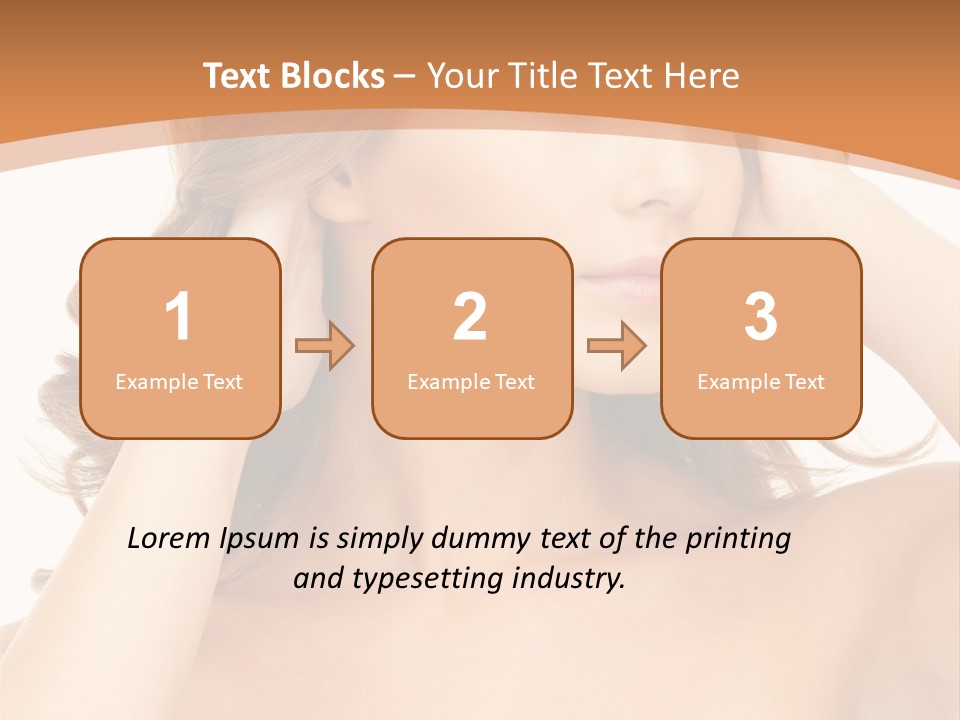 Face Gorgeous Closeup PowerPoint Template