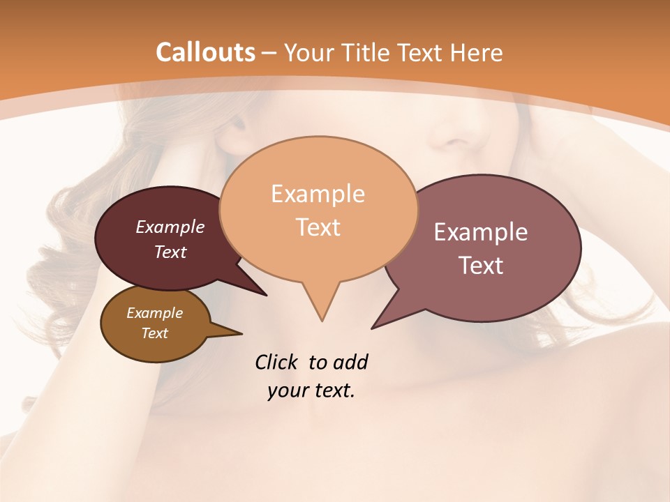 Face Gorgeous Closeup PowerPoint Template