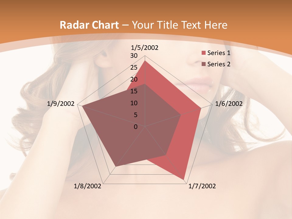 Face Gorgeous Closeup PowerPoint Template