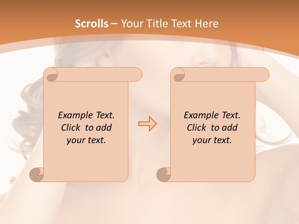 Face Gorgeous Closeup PowerPoint Template