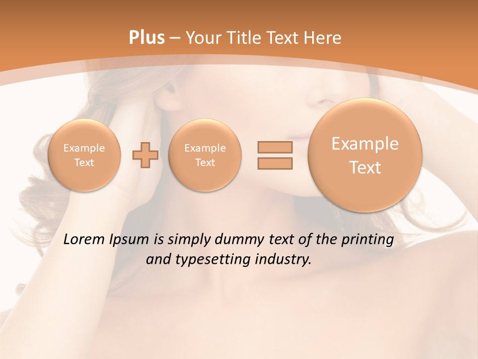Face Gorgeous Closeup PowerPoint Template