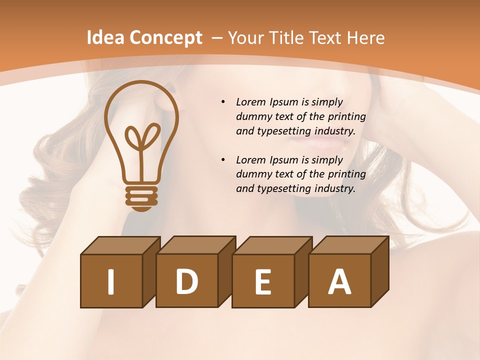 Face Gorgeous Closeup PowerPoint Template