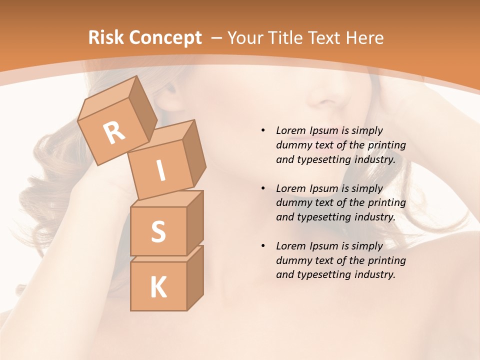 Face Gorgeous Closeup PowerPoint Template