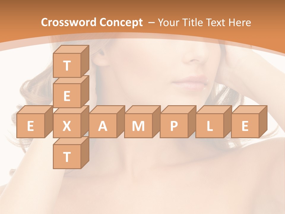 Face Gorgeous Closeup PowerPoint Template