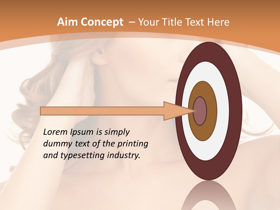 Face Gorgeous Closeup PowerPoint Template