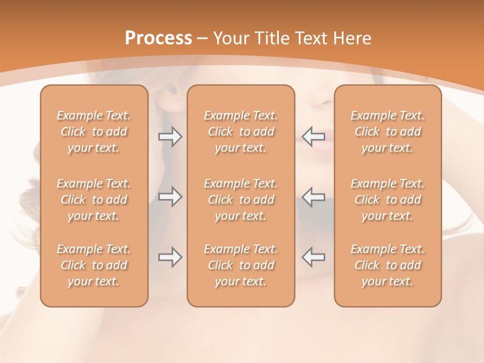Face Gorgeous Closeup PowerPoint Template