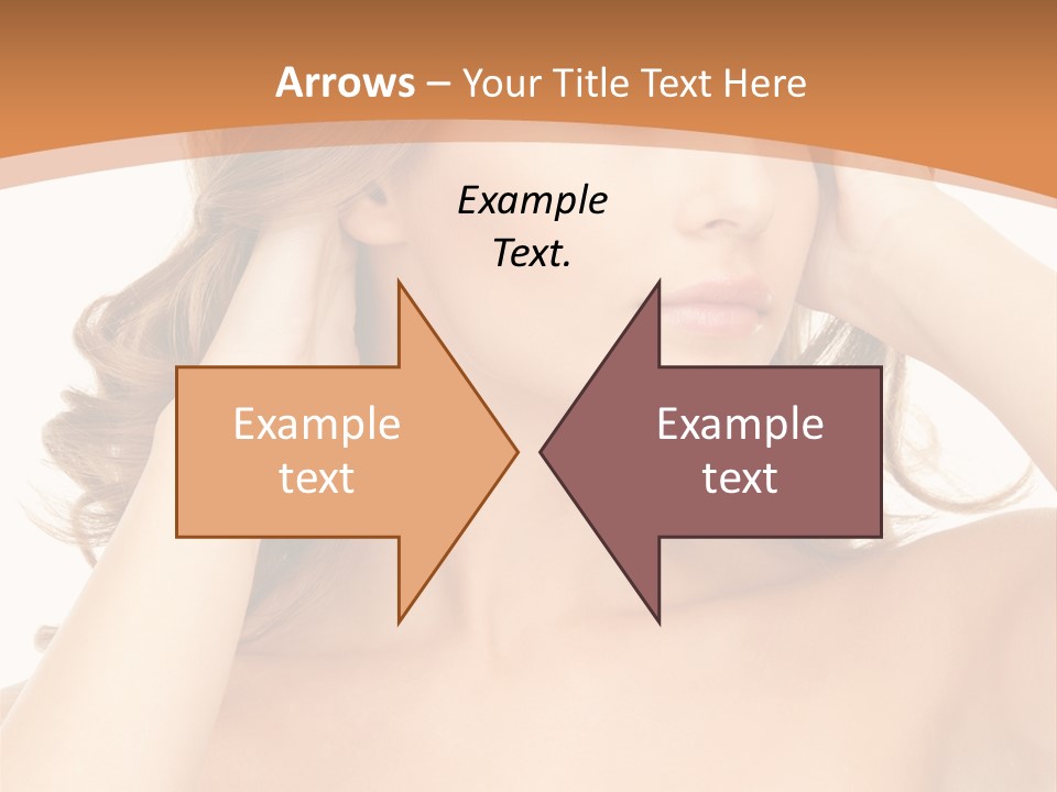 Face Gorgeous Closeup PowerPoint Template