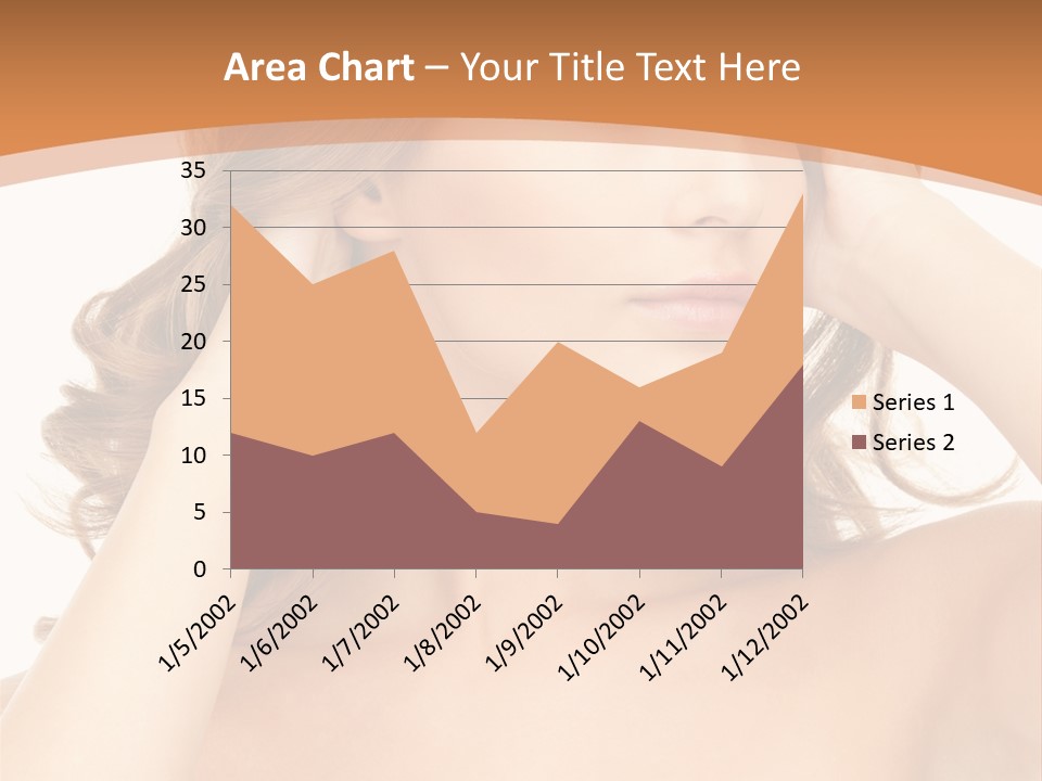 Face Gorgeous Closeup PowerPoint Template