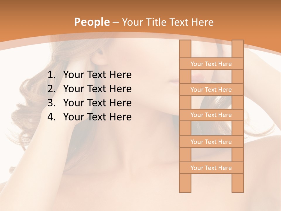 Face Gorgeous Closeup PowerPoint Template