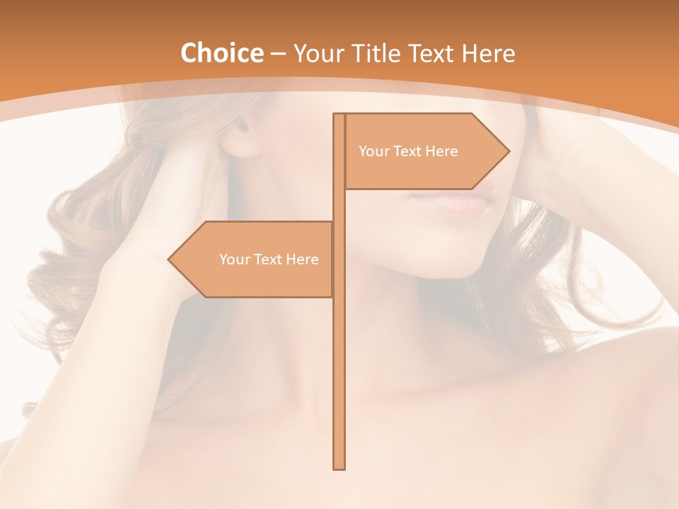 Face Gorgeous Closeup PowerPoint Template