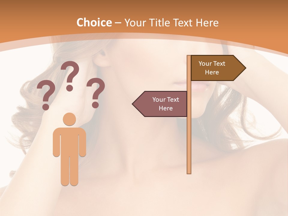 Face Gorgeous Closeup PowerPoint Template