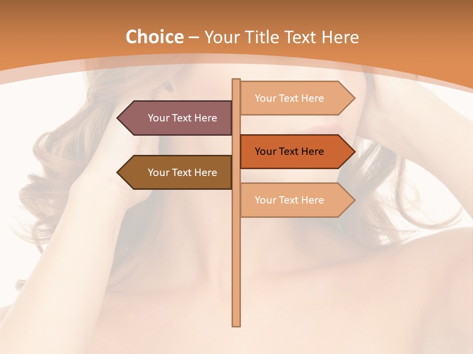 Face Gorgeous Closeup PowerPoint Template