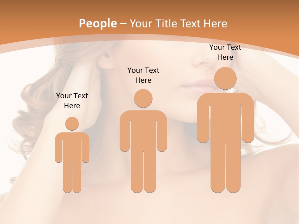 Face Gorgeous Closeup PowerPoint Template