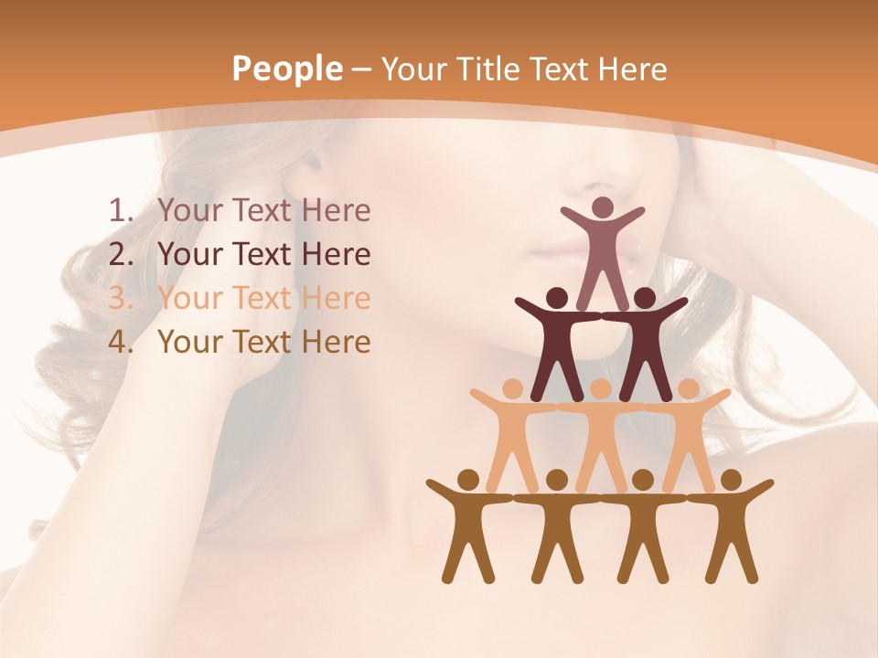 Face Gorgeous Closeup PowerPoint Template