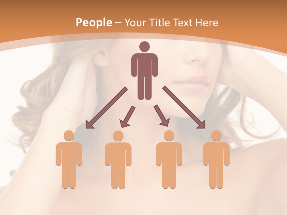 Face Gorgeous Closeup PowerPoint Template