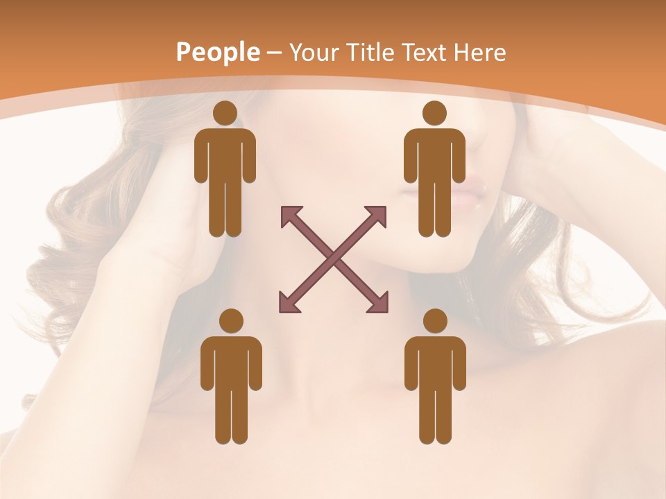 Face Gorgeous Closeup PowerPoint Template