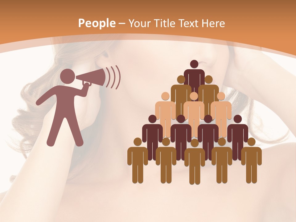 Face Gorgeous Closeup PowerPoint Template